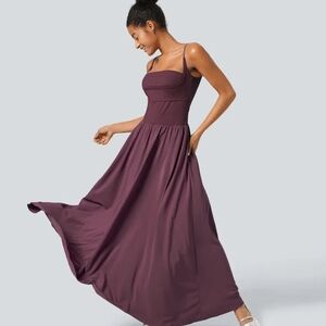 Halara Breezeful™ Pocket Flowy Flare Maxi Quick Dry Casual Slip Dress